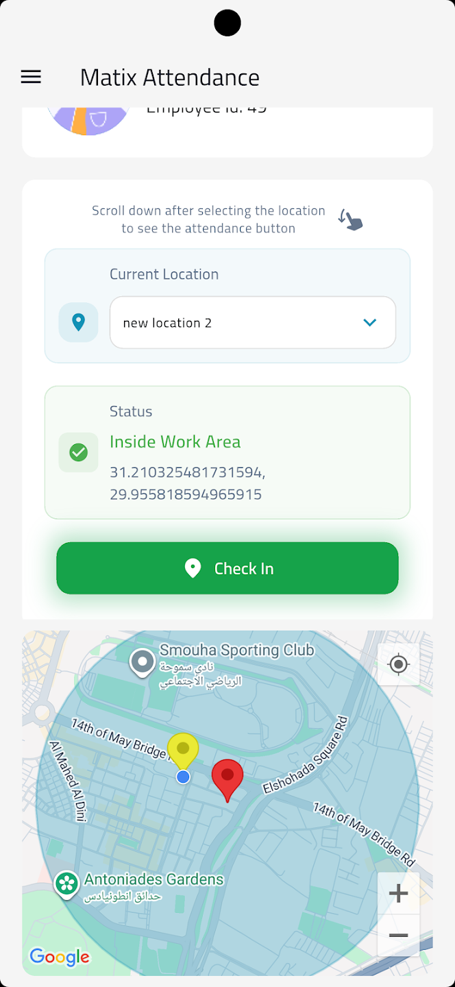 Matix Attendance screenshot